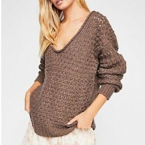 Free people crashing waves pullover sweater